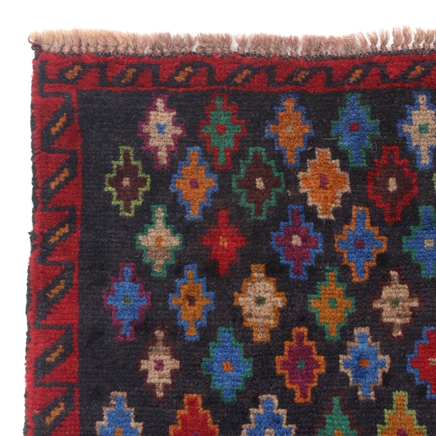 3' X 5'  Blue Handmade Kohistani Baluchi Afghan Rug Rectangular