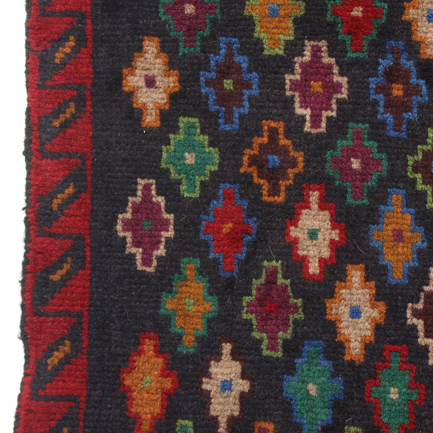 3' X 5'  Blue Handmade Kohistani Baluchi Afghan Rug Rectangular
