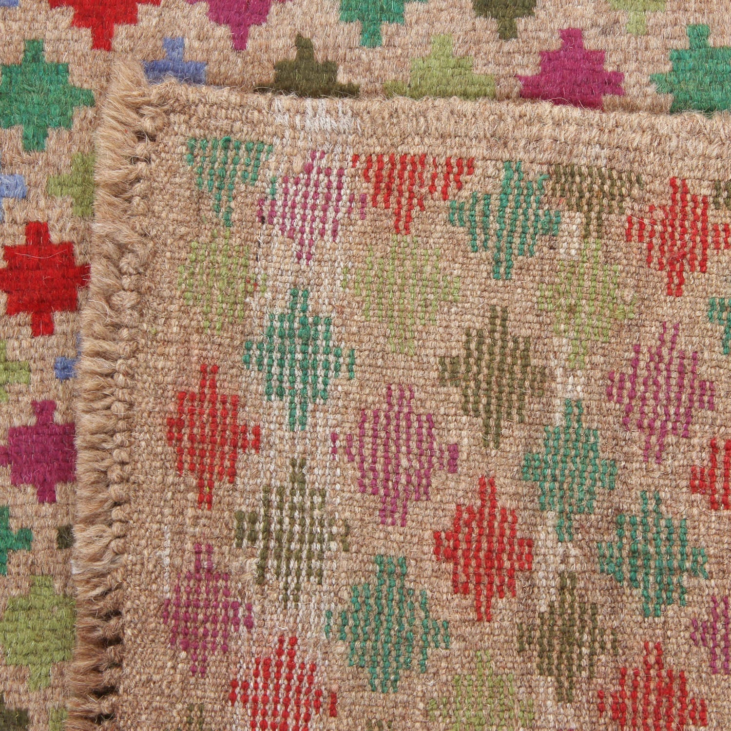 3' X 5'  L.brown Handmade Kohistani Baluchi Afghan Rug Rectangular
