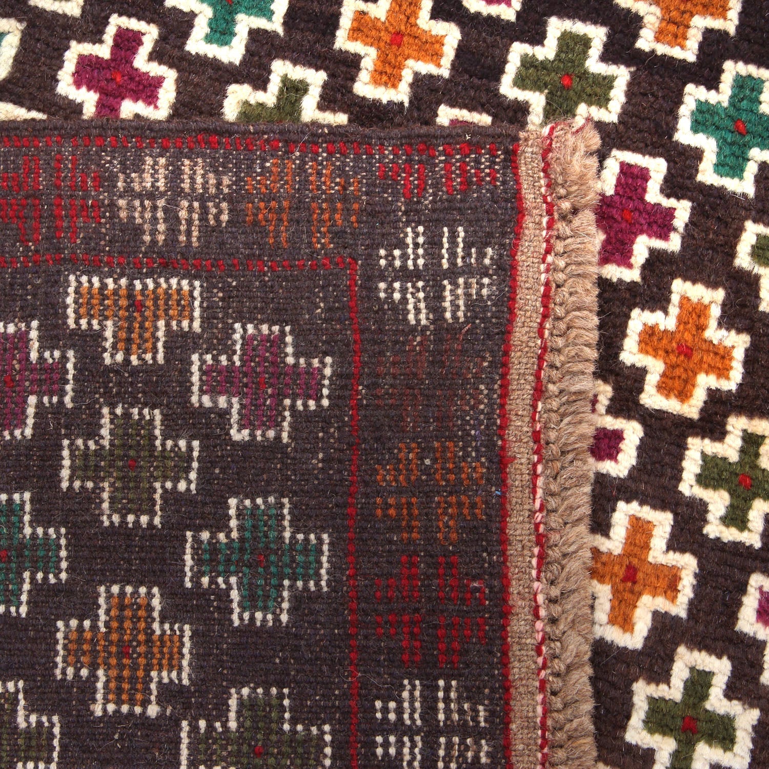 3' X 5'  Blue Handmade Kohistani Baluchi Afghan Rug Rectangular