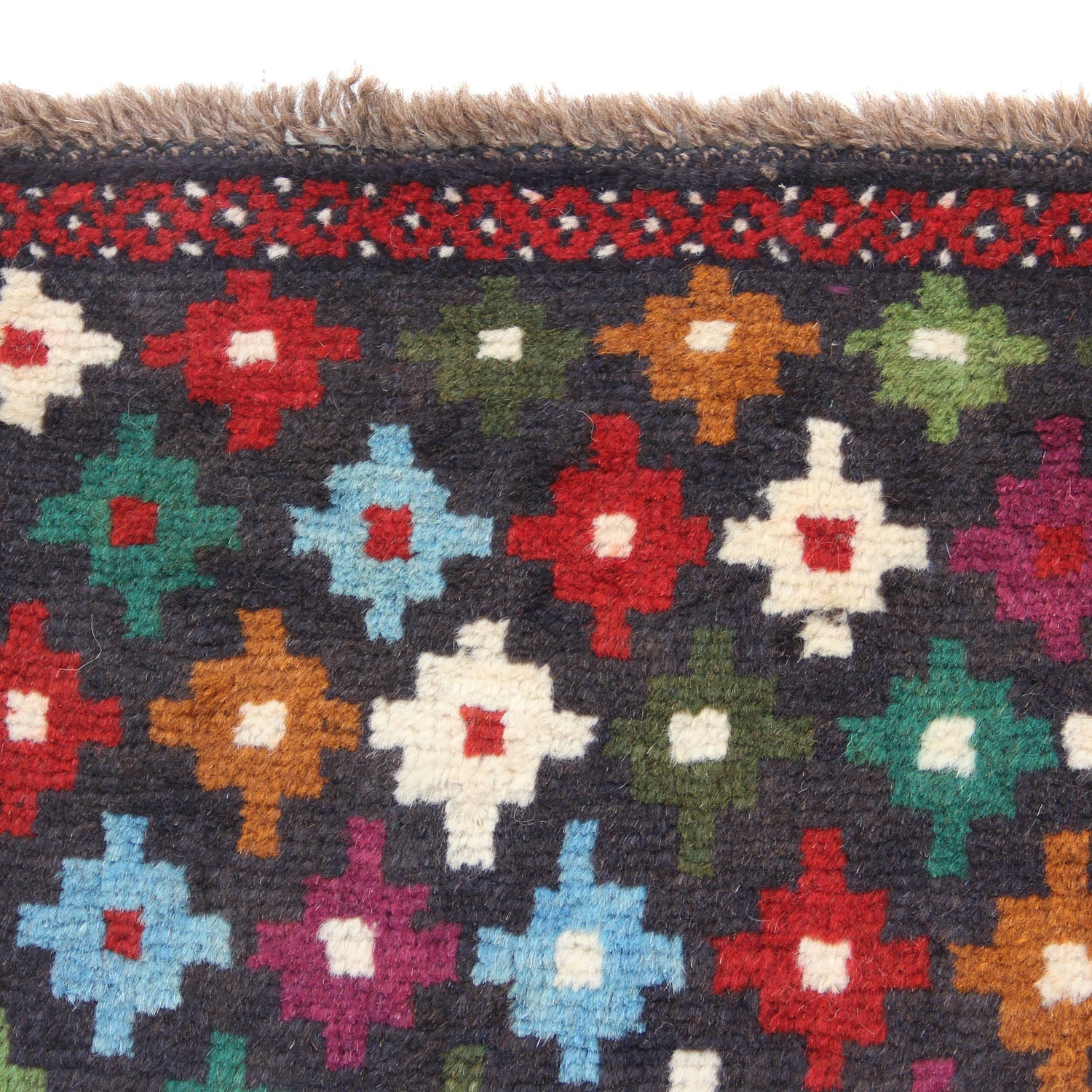 3' X 5'  Blue Handmade Kohistani Baluchi Afghan Rug Rectangular