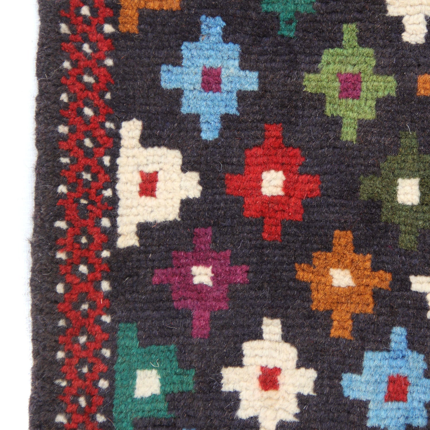 3' X 5'  Blue Handmade Kohistani Baluchi Afghan Rug Rectangular