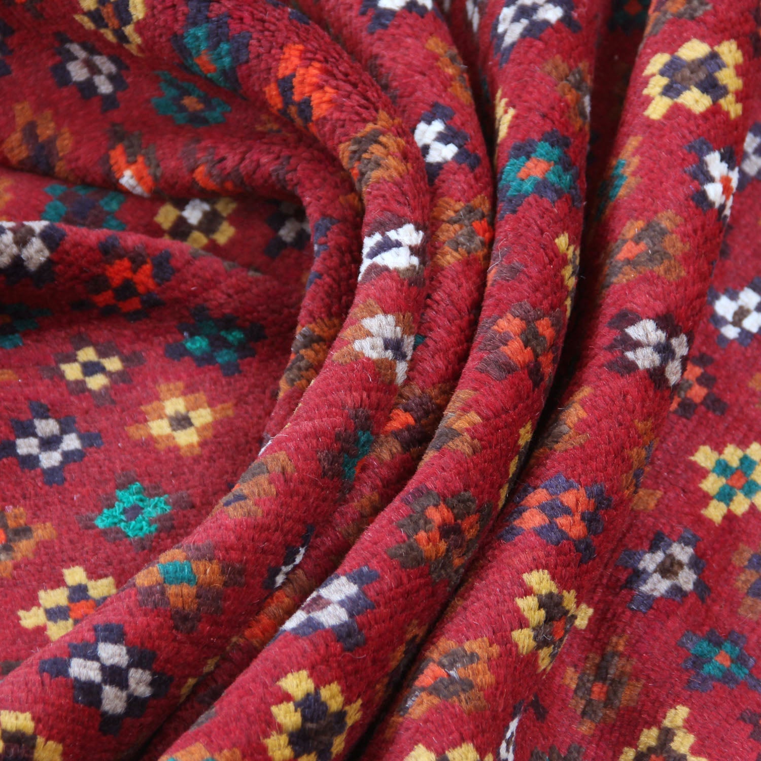 3' x 5'  Red Handmade Kohistani Baluchi Afghan Rug Rectangular
