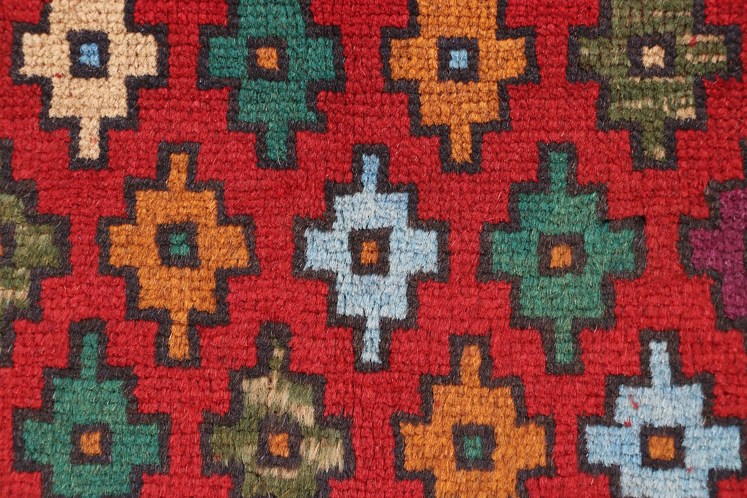 3' X 5'  Red Handmade Kohistani Baluchi Afghan Rug Rectangular