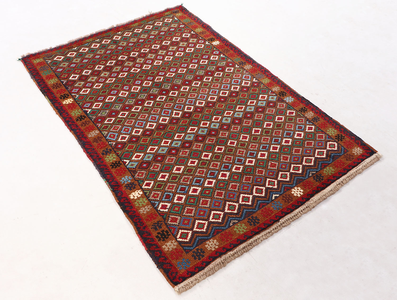 3' X 5'  Multy Handmade Kohistani Baluchi Afghan Rug Rectangular