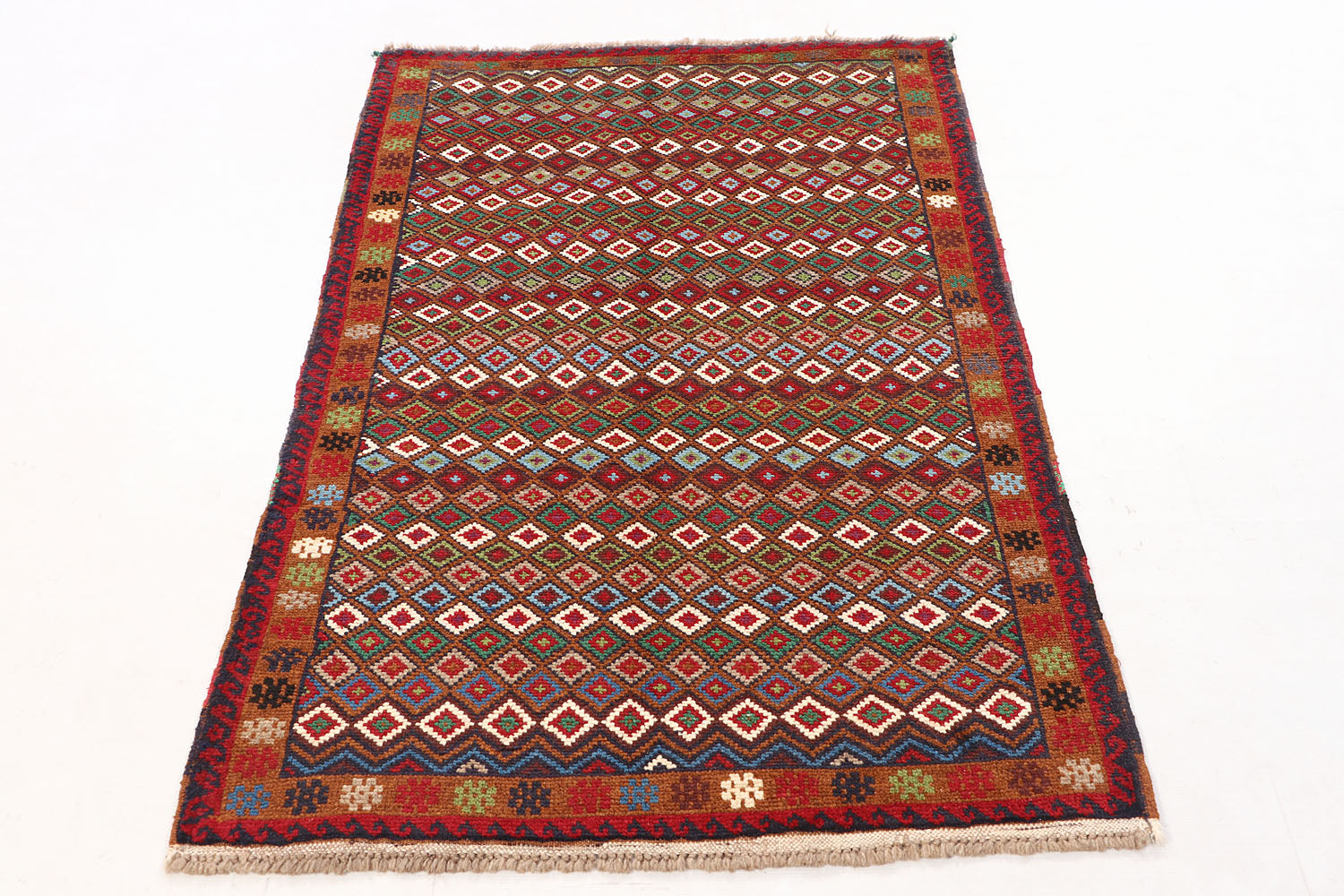 3' X 5'  Multy Handmade Kohistani Baluchi Afghan Rug Rectangular