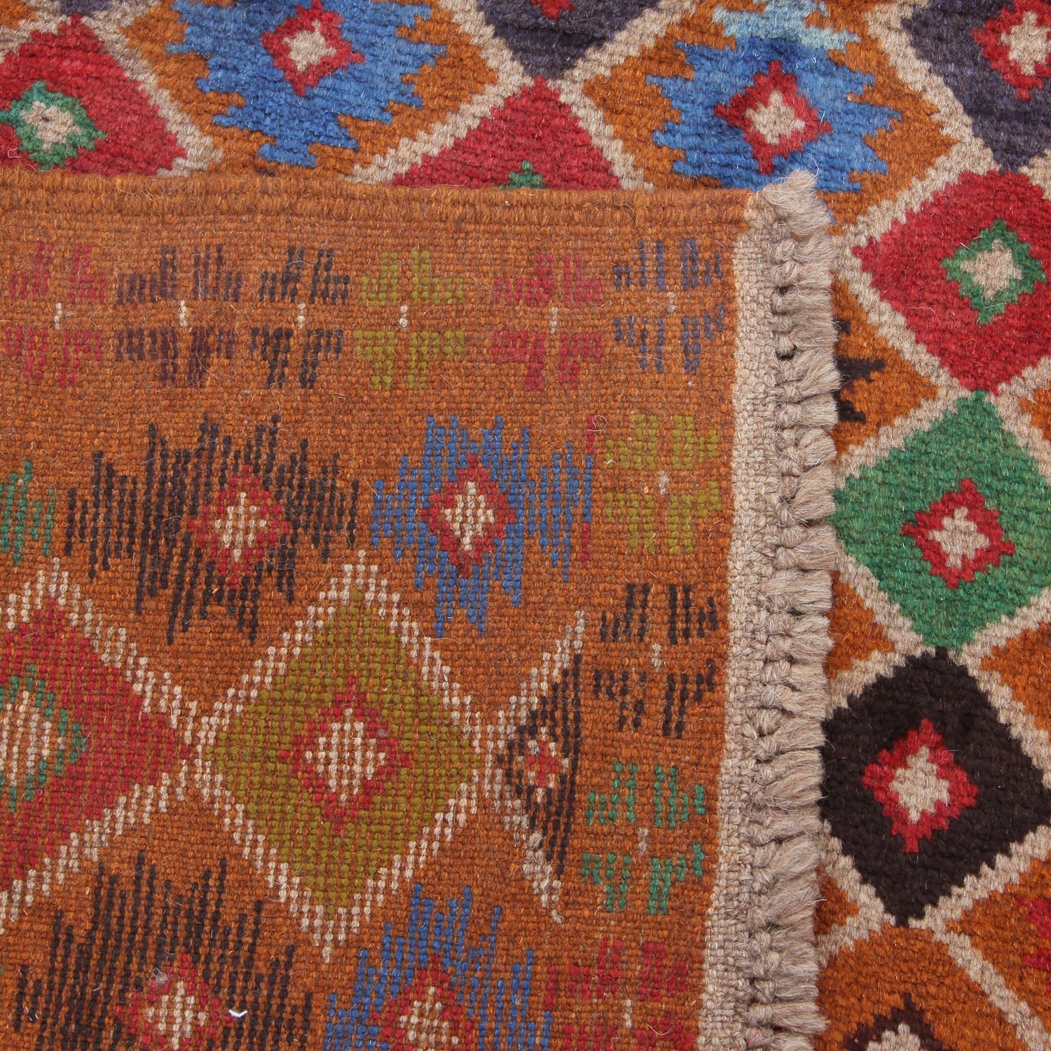 3' x 5'  Gold Handmade Kohistani Baluchi Afghan Rug Rectangular