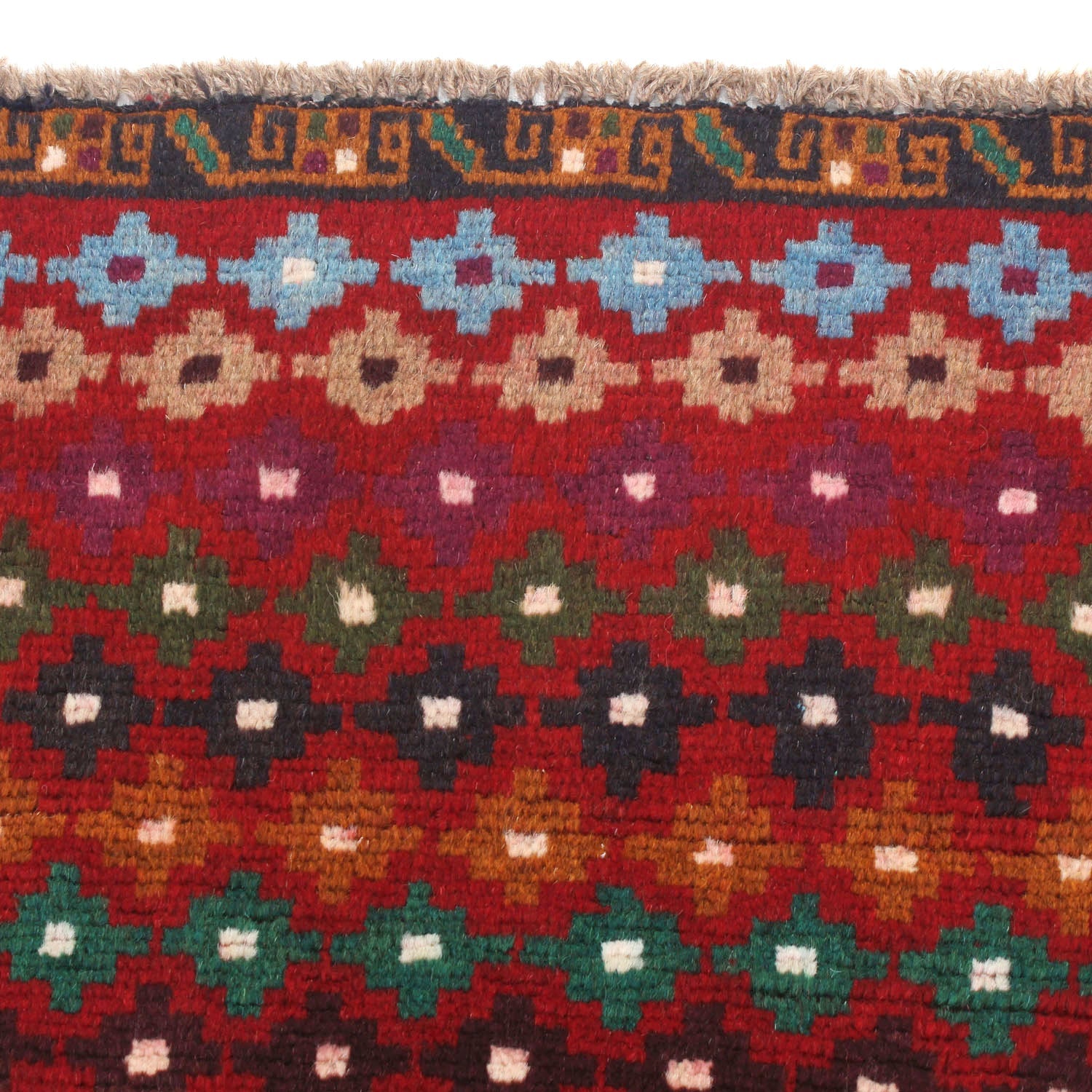 3' x 5'  Red Handmade Kohistani Baluchi Afghan Rug Rectangular