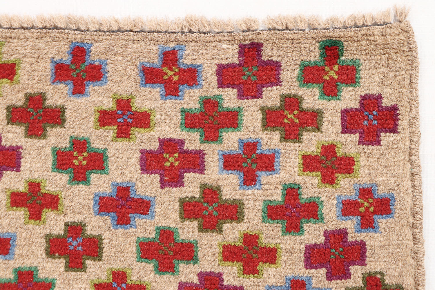 3' X 5'  L.brown Handmade Kohistani Baluchi Afghan Rug Rectangular