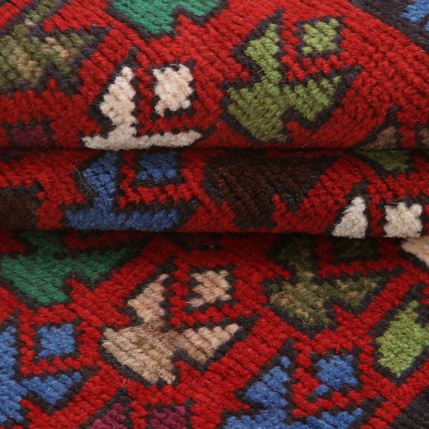 3' x 5'  Red Handmade Kohistani Baluchi Afghan Rug Rectangular