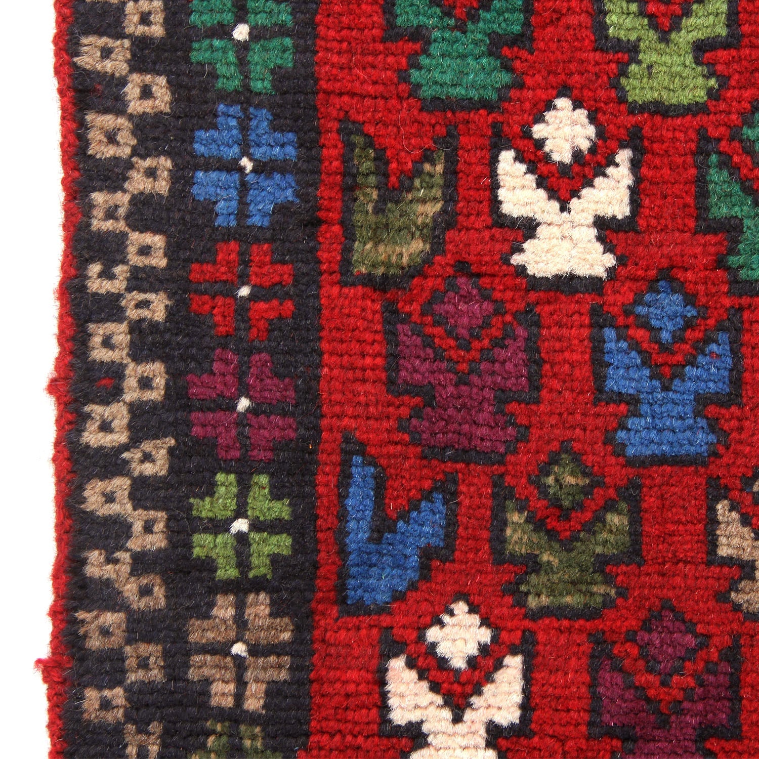 3' x 5'  Red Handmade Kohistani Baluchi Afghan Rug Rectangular
