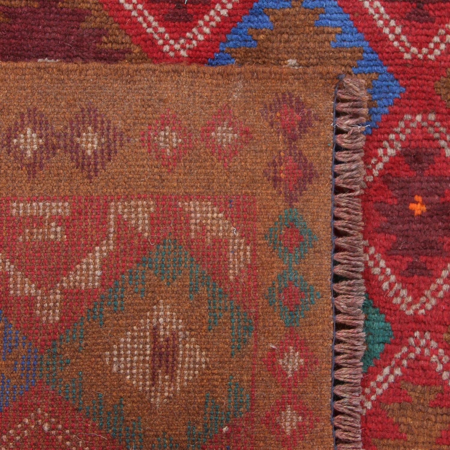 3' x 5'  Gold Handmade Kohistani Baluchi Afghan Rug Rectangular