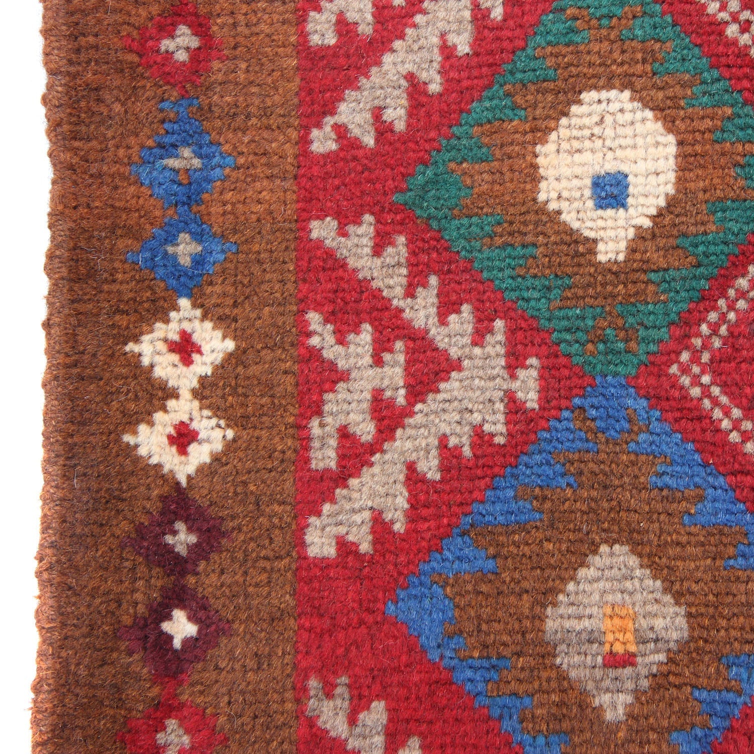 3' x 5'  Gold Handmade Kohistani Baluchi Afghan Rug Rectangular