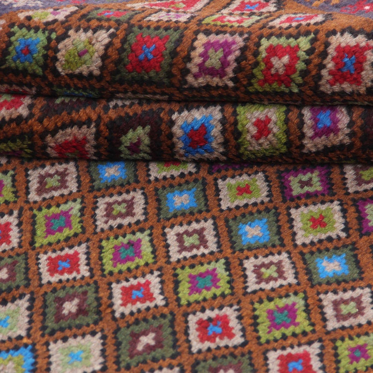 3' X 5'  Gold Handmade Kohistani Baluchi Afghan Rug Rectangular