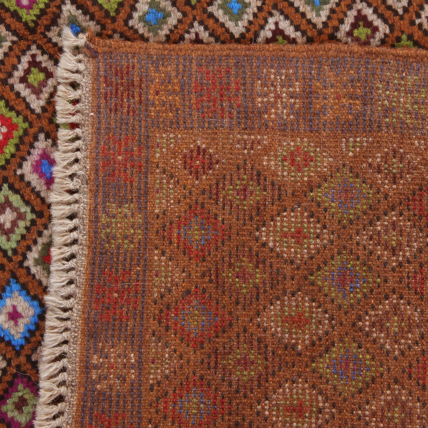 3' X 5'  Gold Handmade Kohistani Baluchi Afghan Rug Rectangular