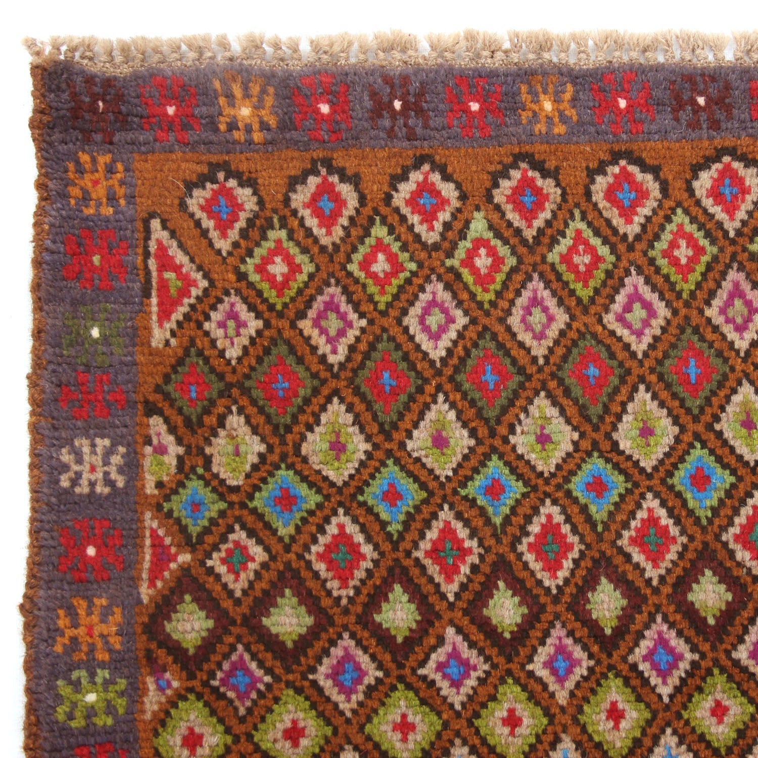 3' X 5'  Gold Handmade Kohistani Baluchi Afghan Rug Rectangular