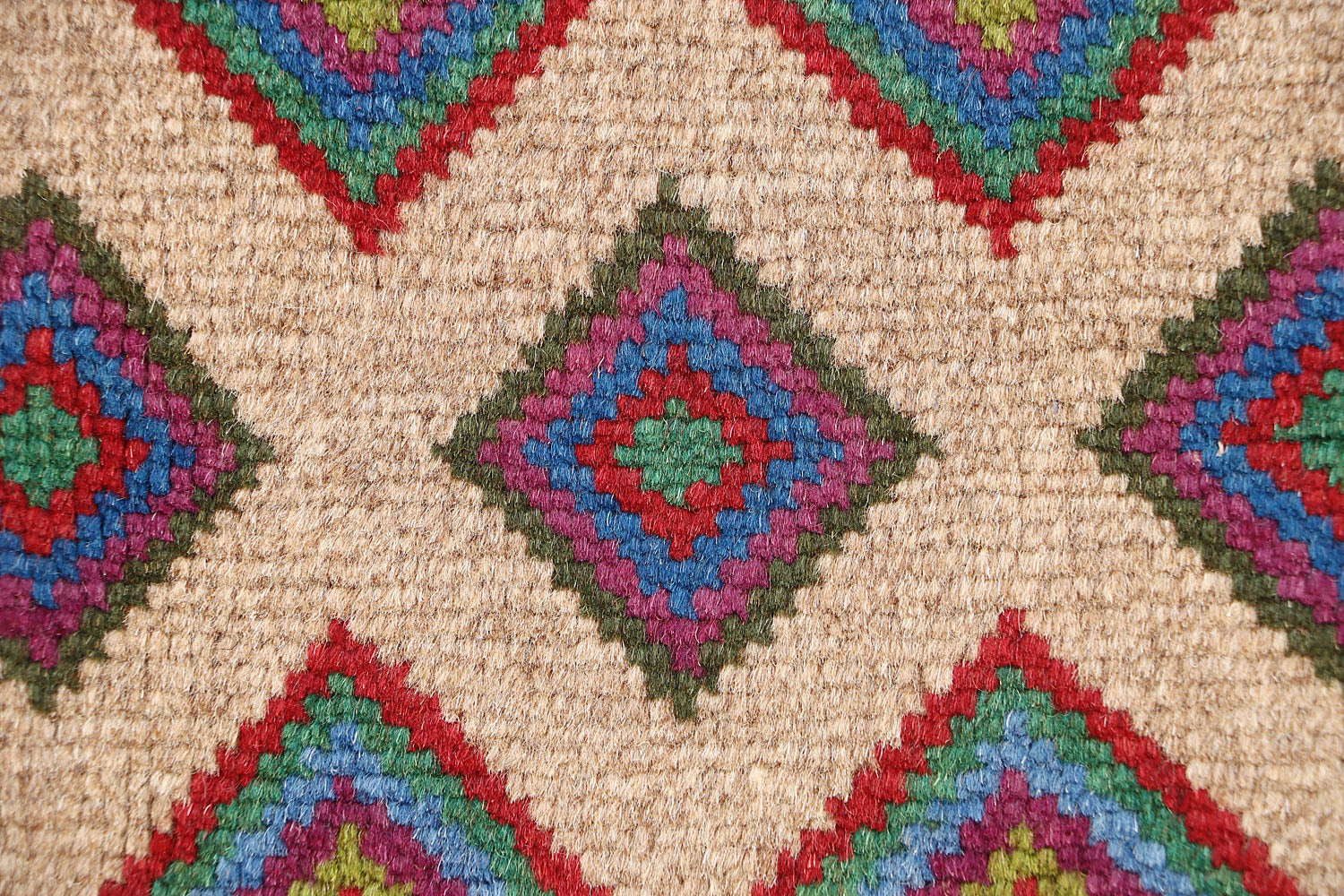 3' X 5'  L.brown Handmade Kohistani Baluchi Afghan Rug Rectangular