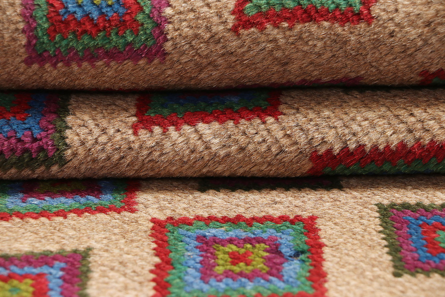 3' X 5'  L.brown Handmade Kohistani Baluchi Afghan Rug Rectangular