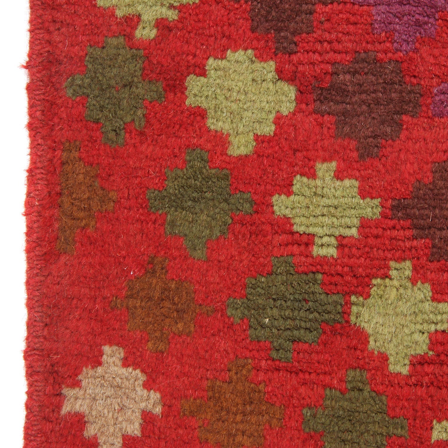 3' X 5'  Red Handmade Kohistani Baluchi Afghan Rug Rectangular