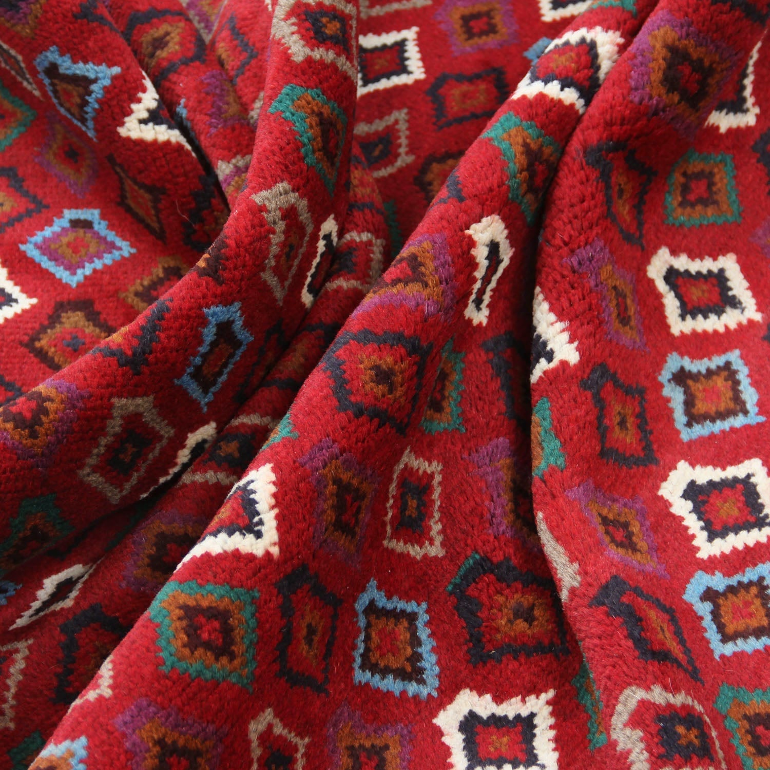 3' X 5'  Red Handmade Kohistani Baluchi Afghan Rug Rectangular