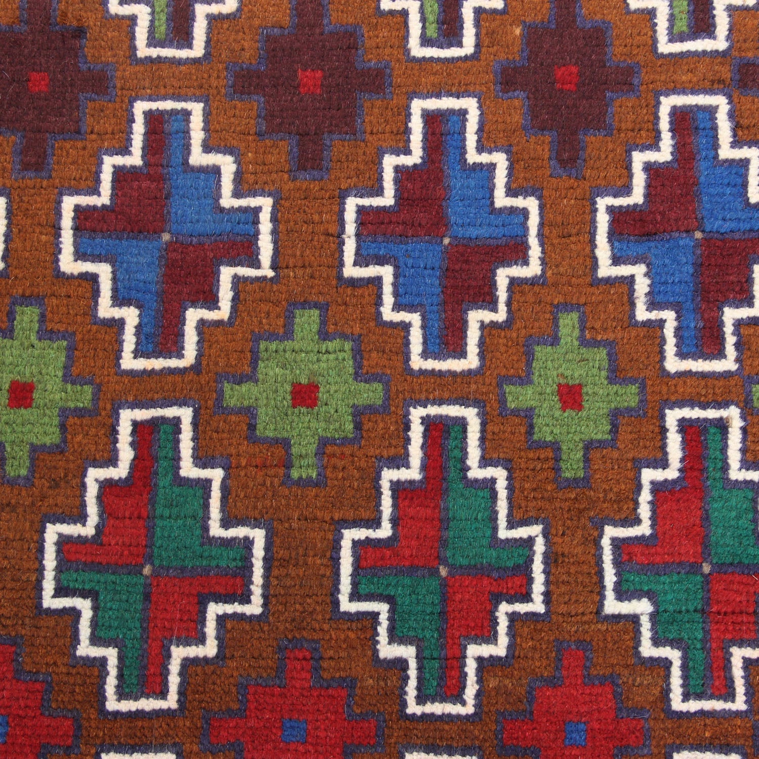 3' X 5'  Blue Handmade Kohistani Baluchi Afghan Rug Rectangular