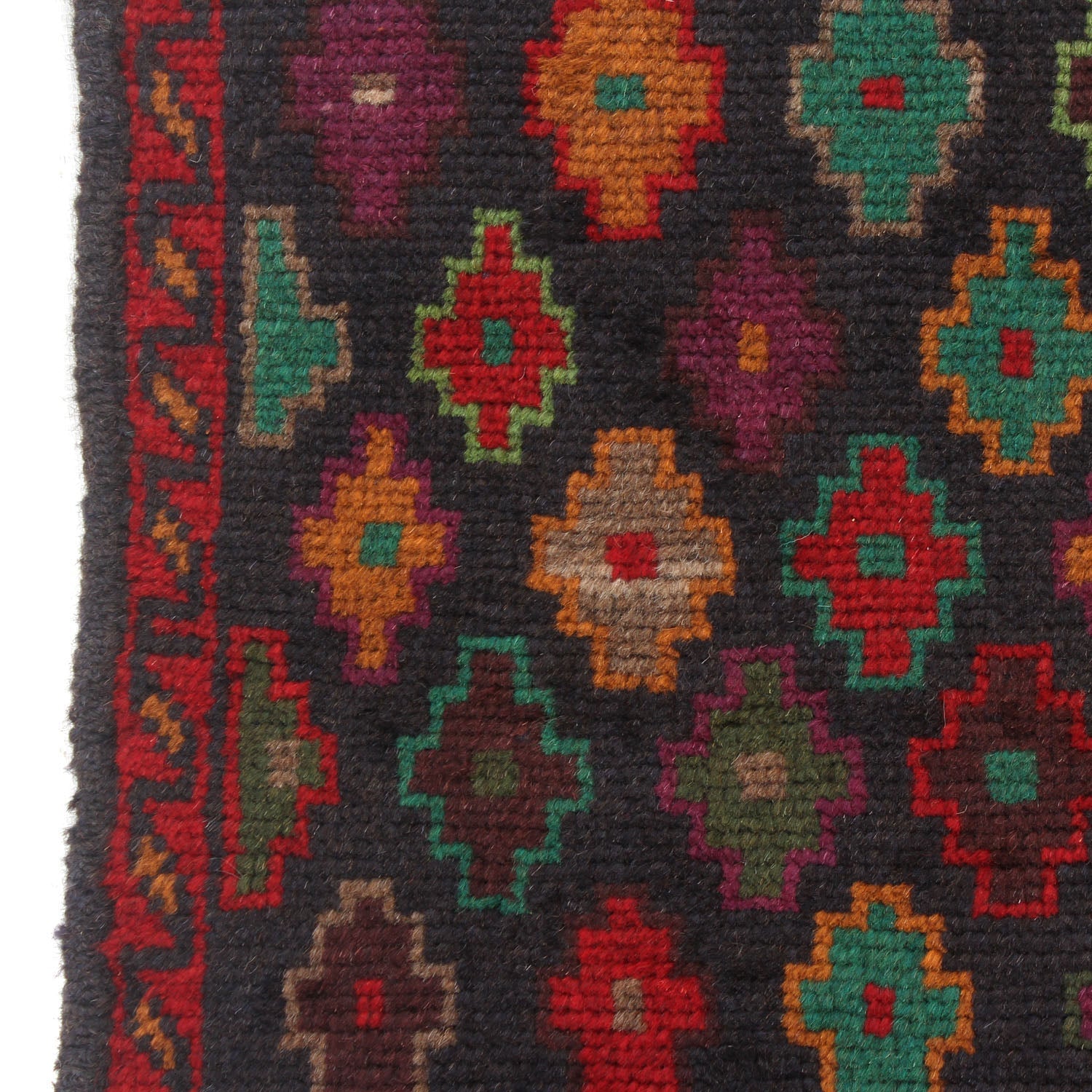 3' X 5'  Blue Handmade Kohistani Baluchi Afghan Rug Rectangular