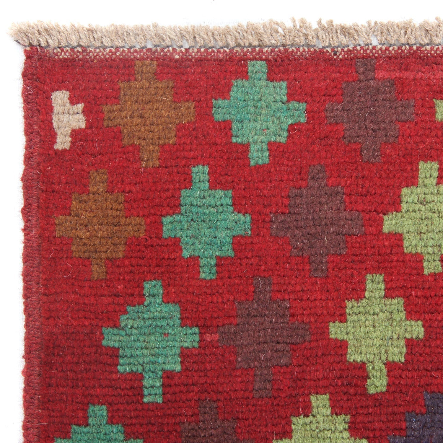 3' x 5'  Red Handmade Kohistani Baluchi Afghan Rug Rectangular