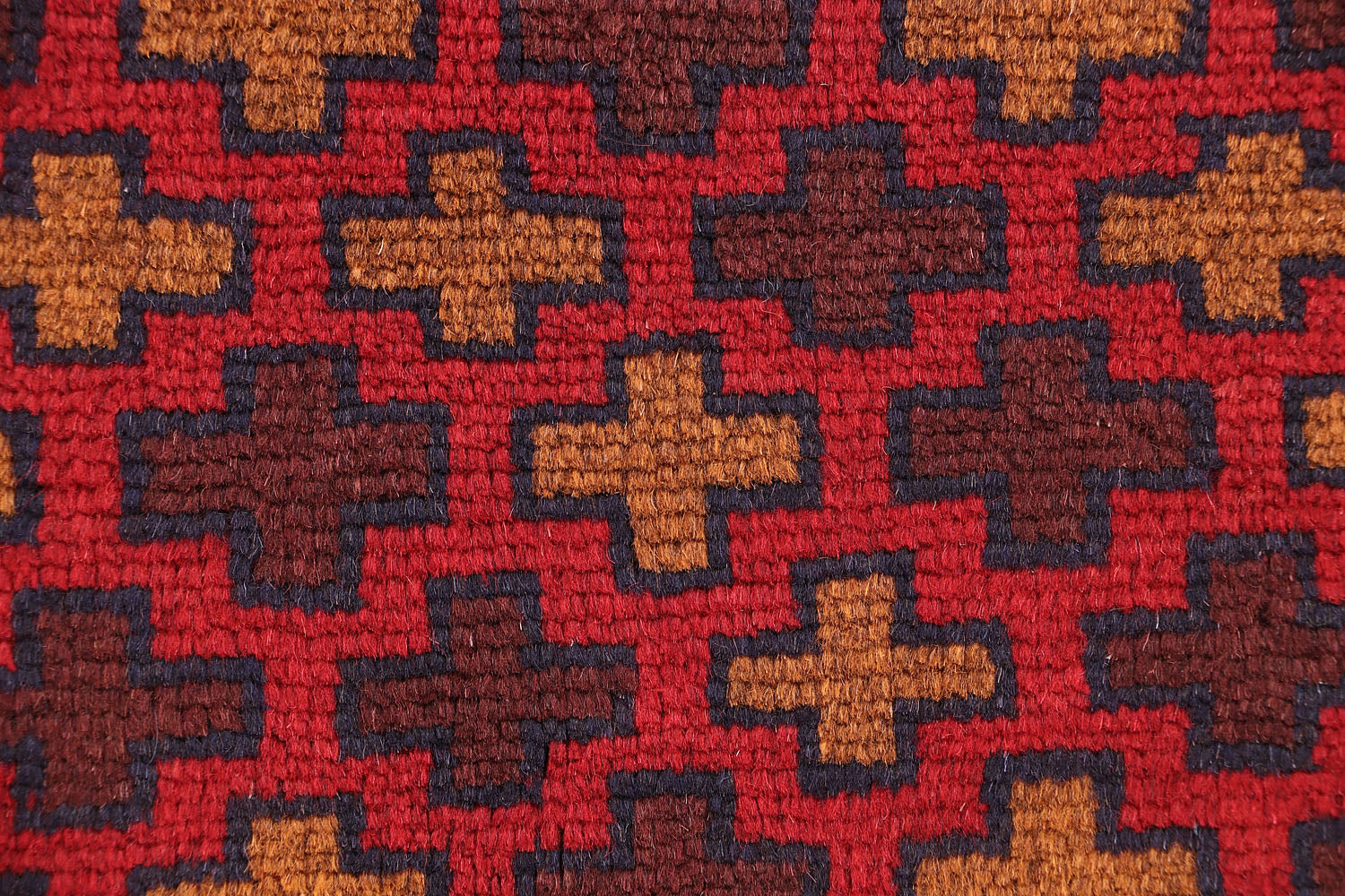 3' X 5'  Red Handmade Kohistani Baluchi Afghan Rug Rectangular