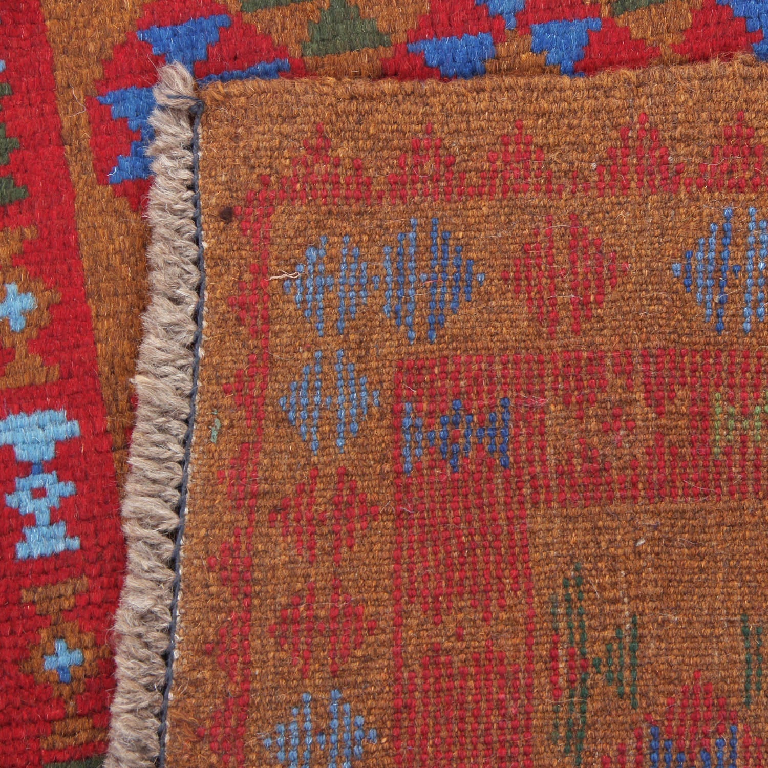 3' X 5'  Gold Handmade Kohistani Baluchi Afghan Rug Rectangular