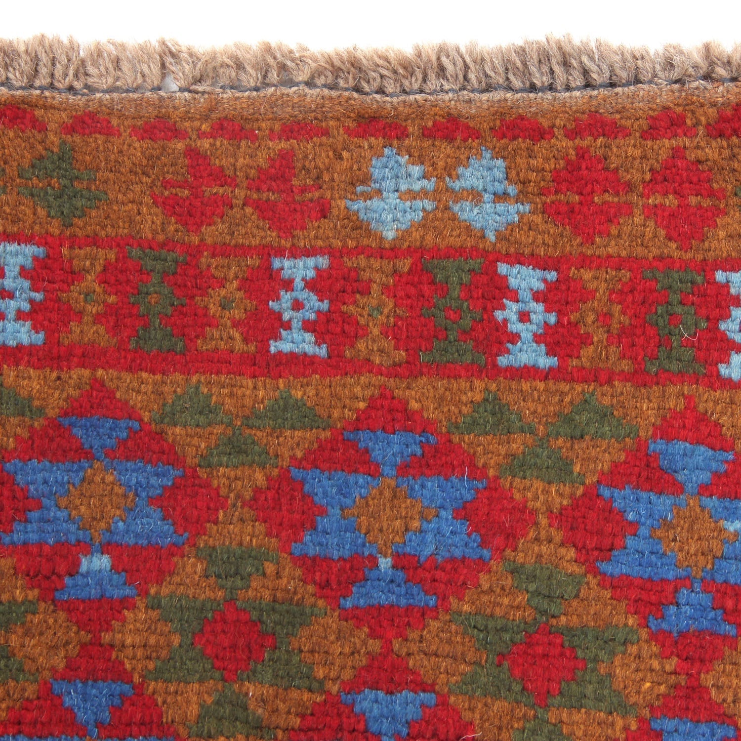 3' X 5'  Gold Handmade Kohistani Baluchi Afghan Rug Rectangular