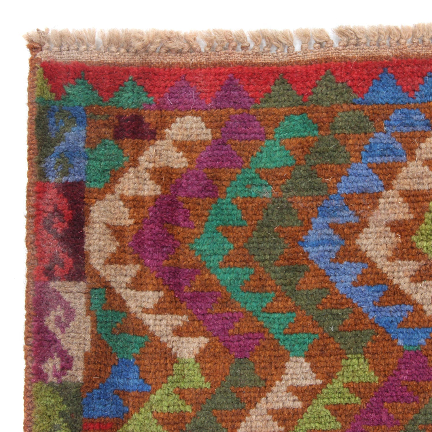 3' x 5'  Gold Handmade Kohistani Baluchi Afghan Rug Rectangular