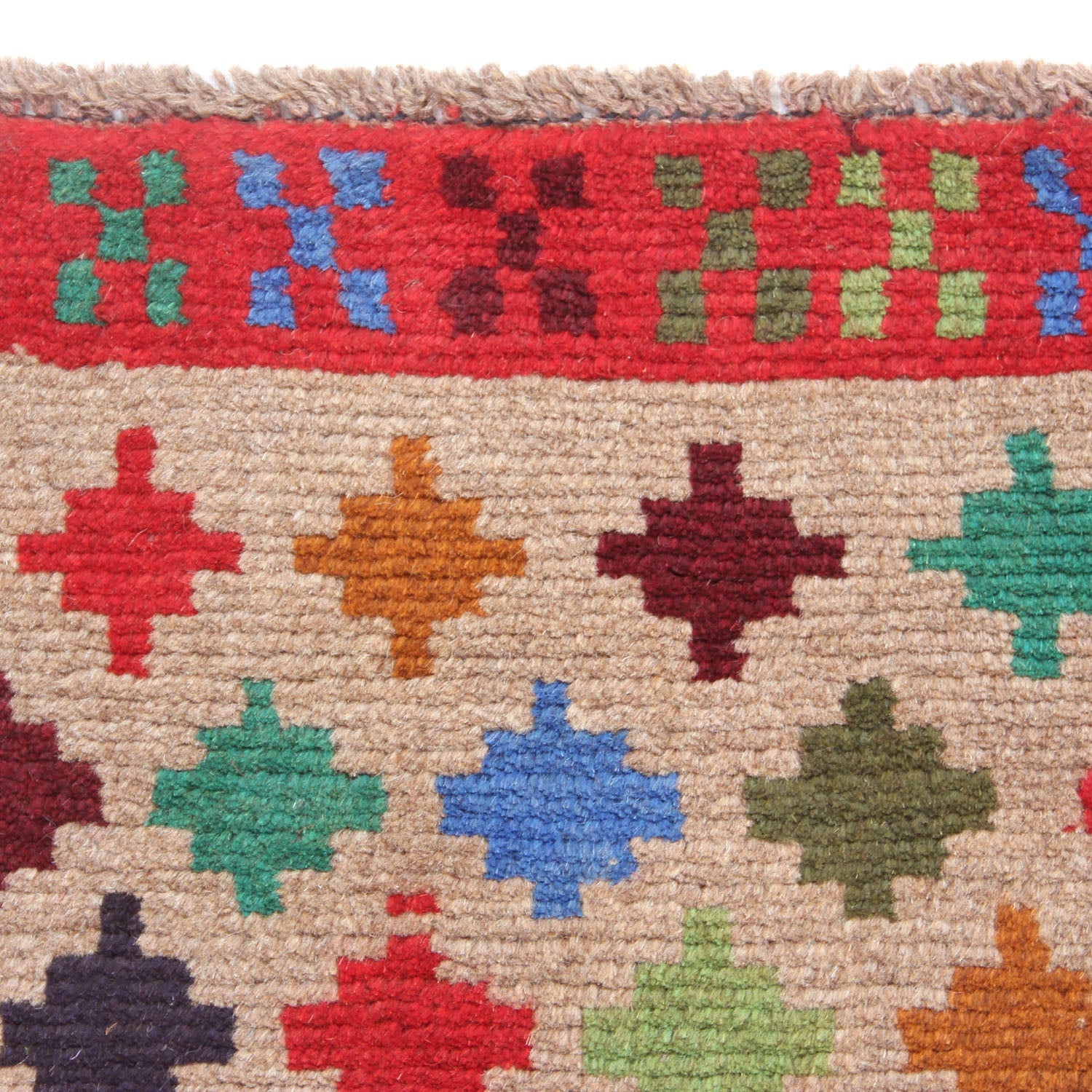 3' x 5'  L.brown Handmade Kohistani Baluchi Afghan Rug Rectangular