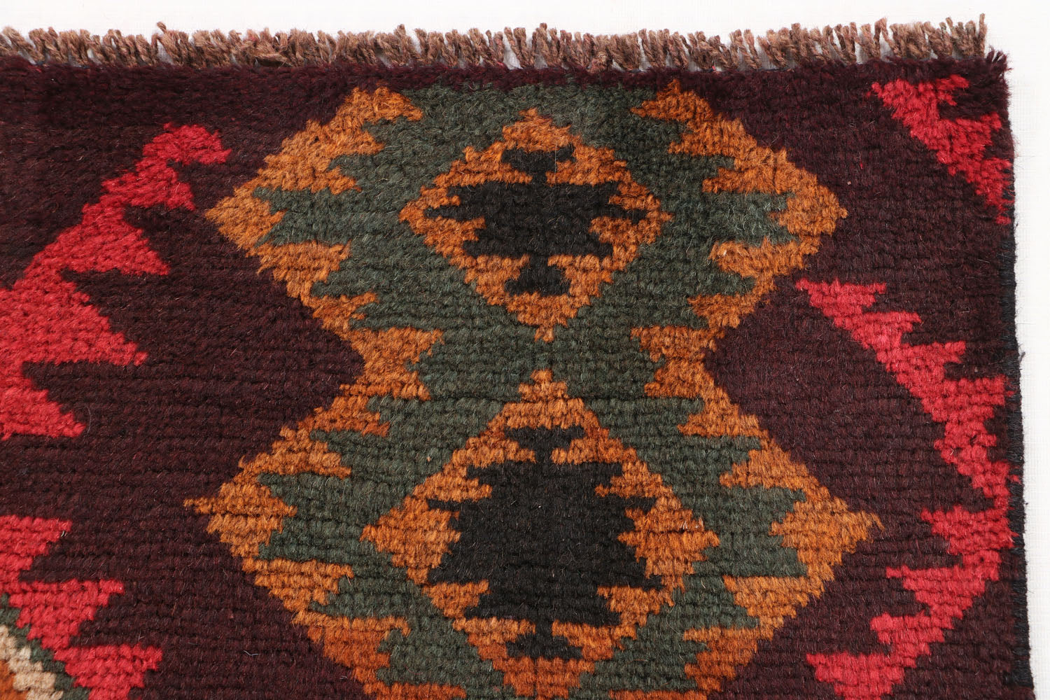 3' x 5'  Brown Handmade Kohistani Baluchi Afghan Rug Rectangular