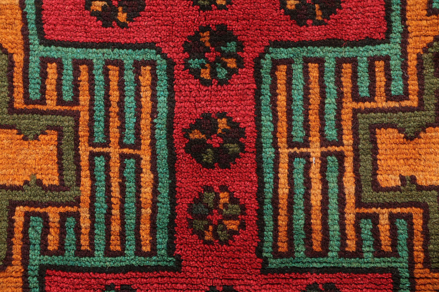 3' x 5'  Red Handmade Kohistani Baluchi Afghan Rug Rectangular