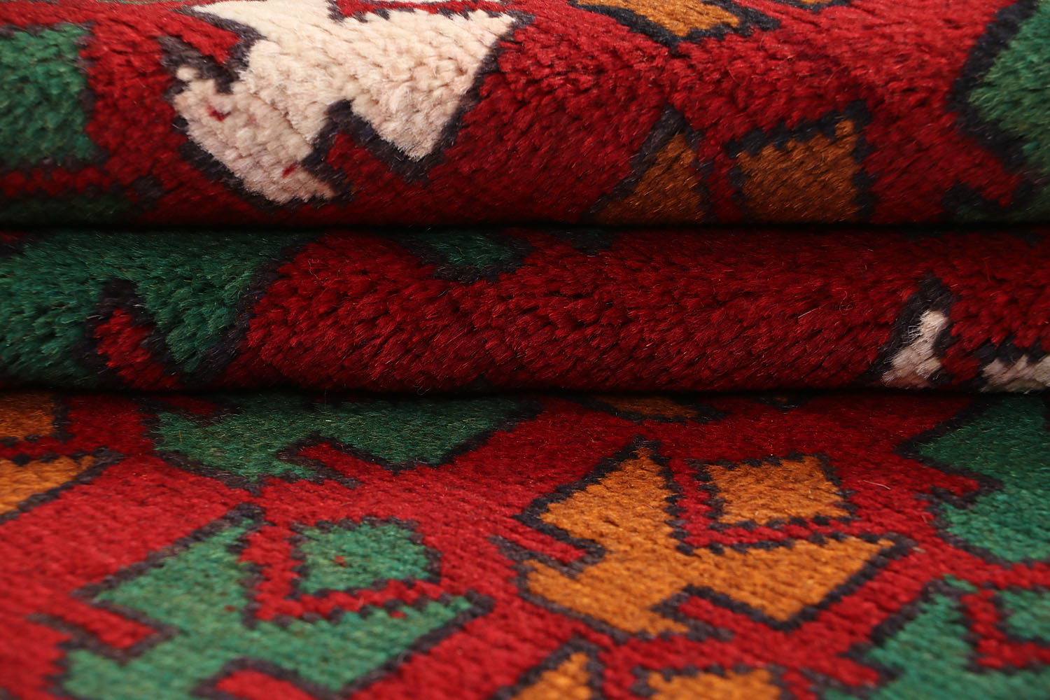 3' x 5'  Red Handmade Kohistani Baluchi Afghan Rug Rectangular