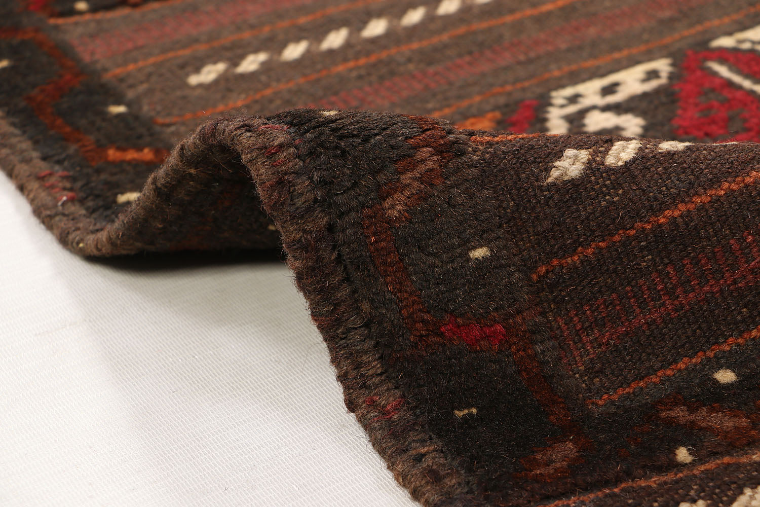Brown Handmade Sufra Kilim Rug Runner