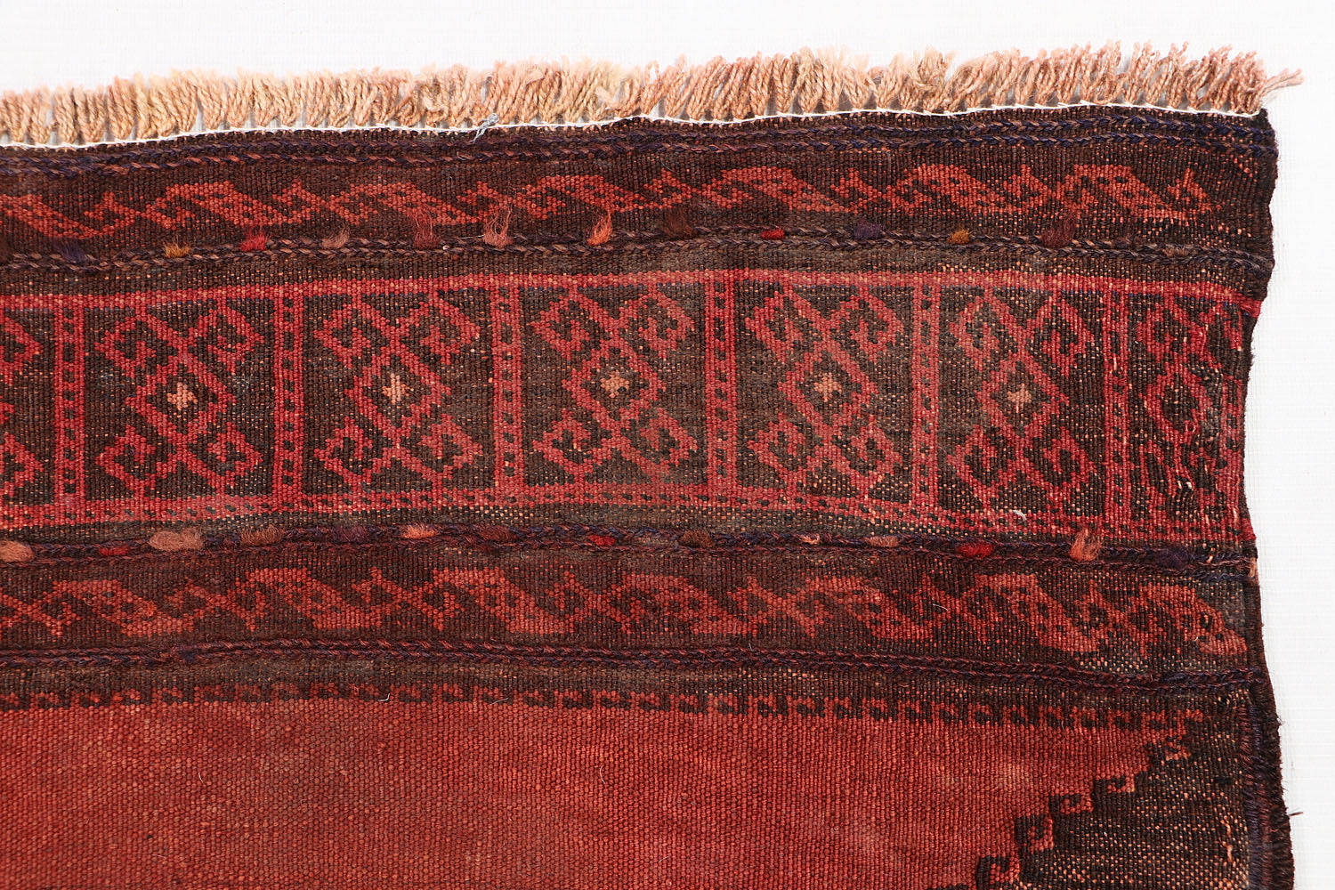 Brown Handmade Sufra Kilim Rug Runner
