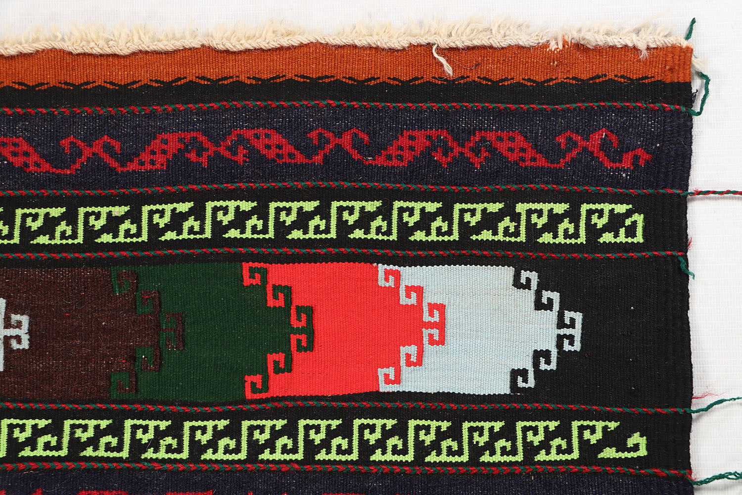 3' x 5'  Gold Handmade Sufra Kilim Rug Rectangular
