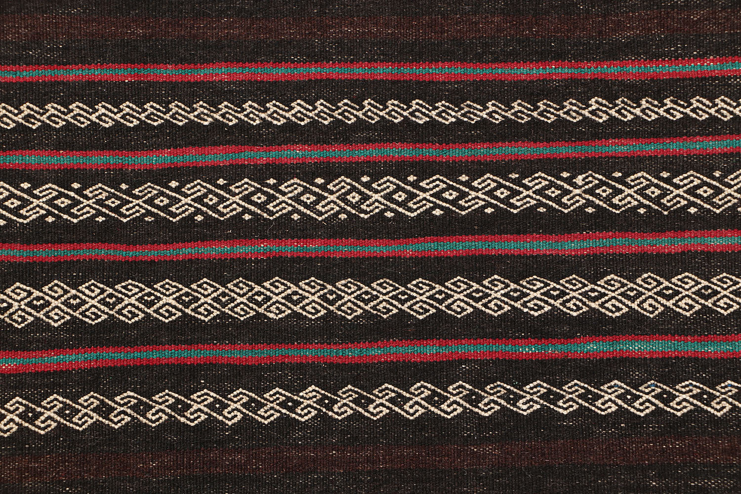 2' X 5'  Brown Handmade Sufra Kilim Rug Rectangular