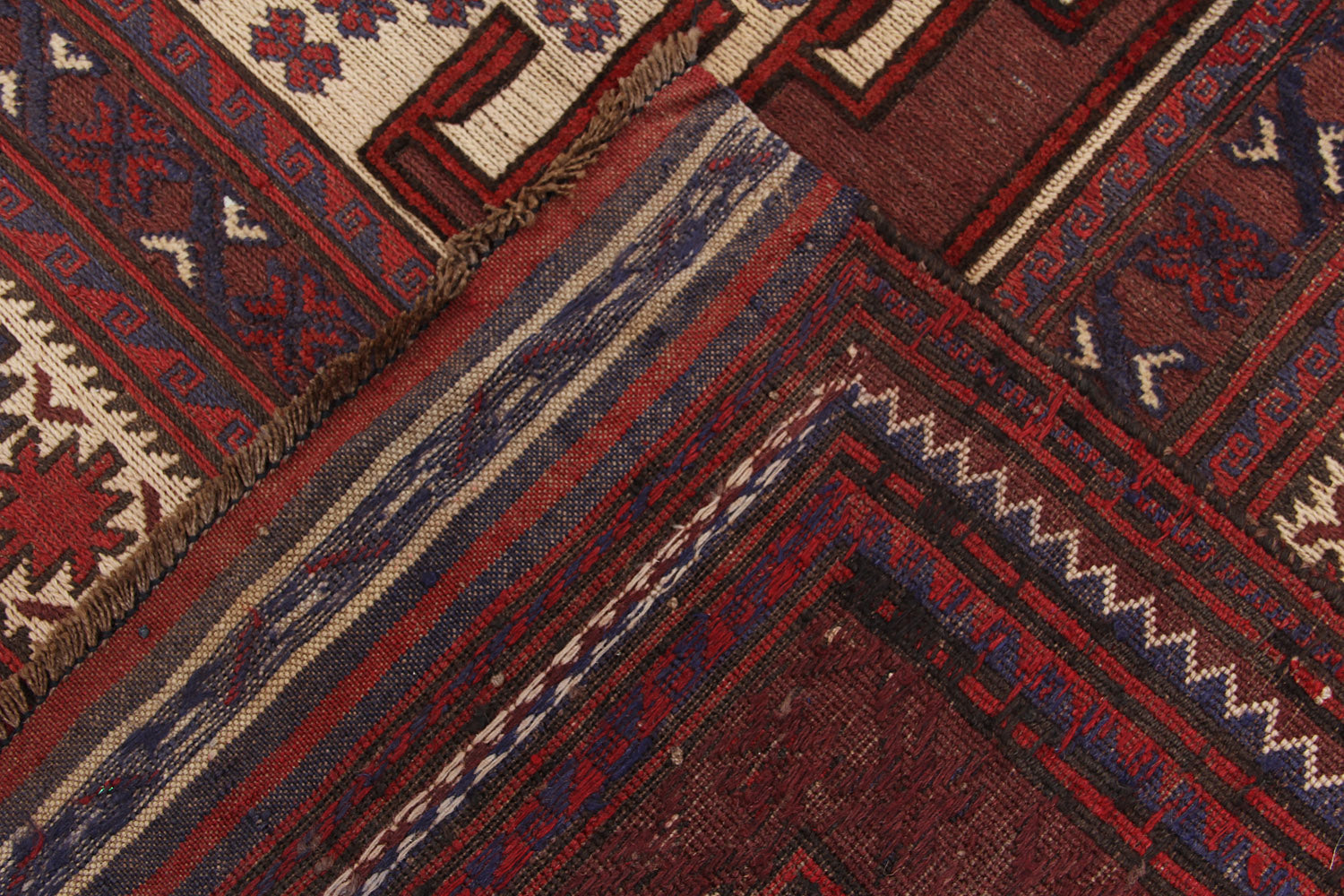 6' 6" x 8'  Brown Handmade Berjista Afghan Rug Rectangular