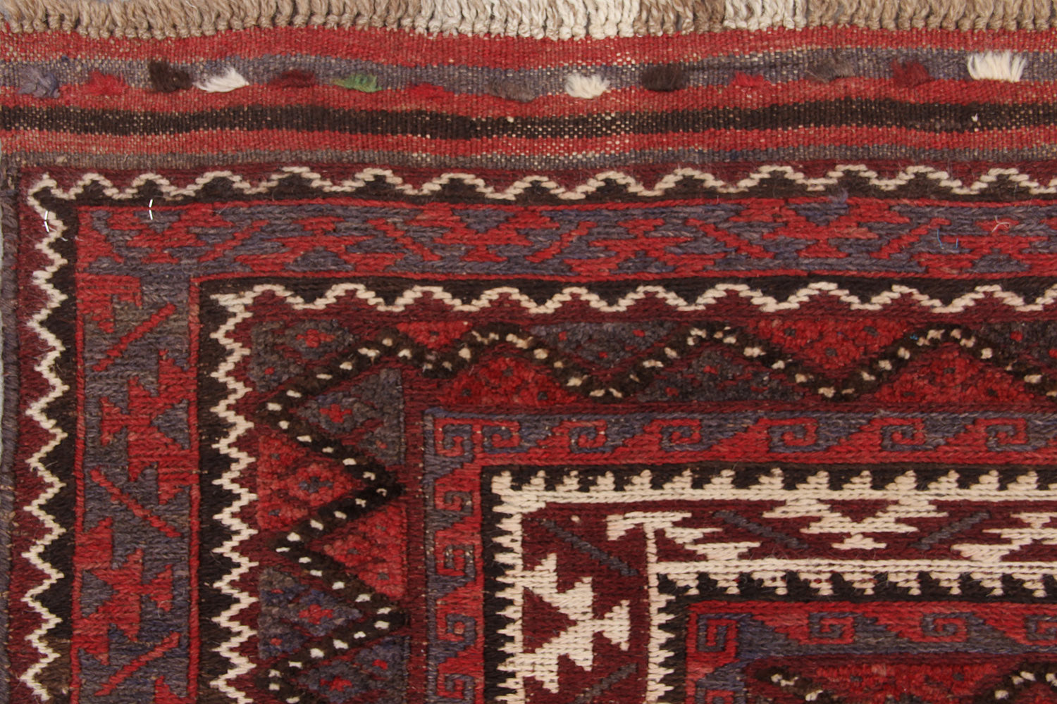 6' x 9'  Ivory Handmade Berjista Afghan Rug Rectangular
