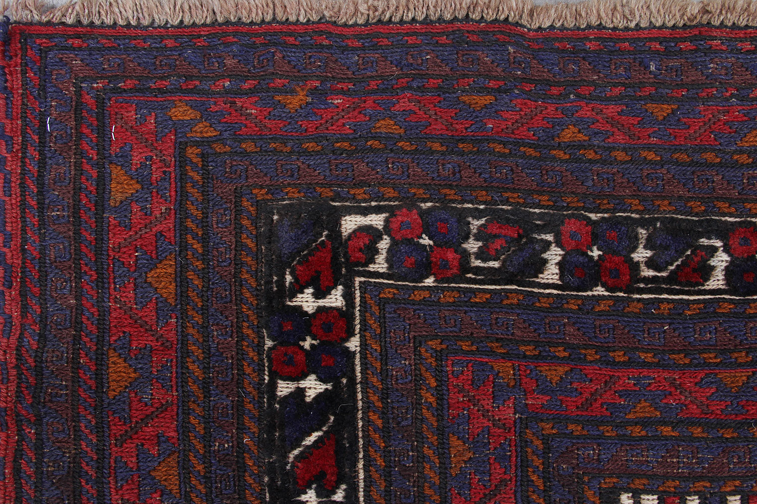 6' x 9'  Ivory Handmade Berjista Afghan Rug Rectangular