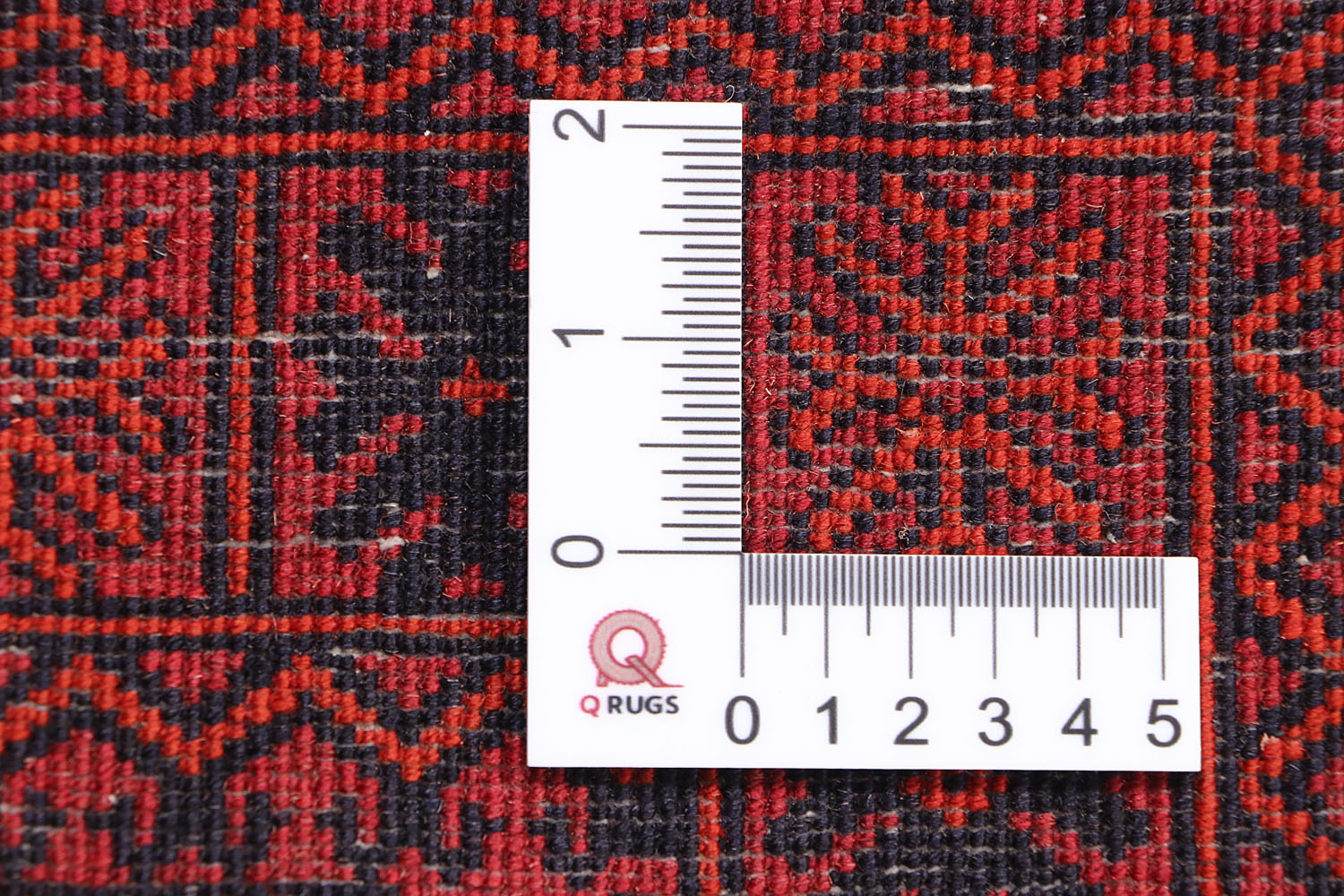 Red Handmade Mori Bukhara Afghan Rug Rectangular