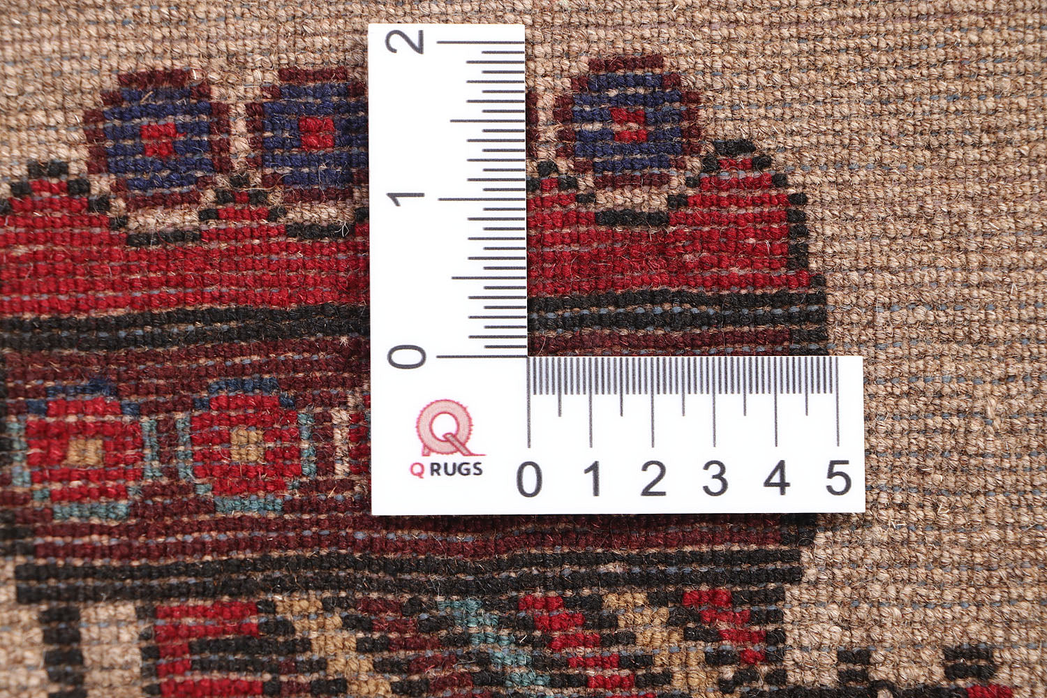 Brown Hand Knotted Wool War Rug 3' x 5'