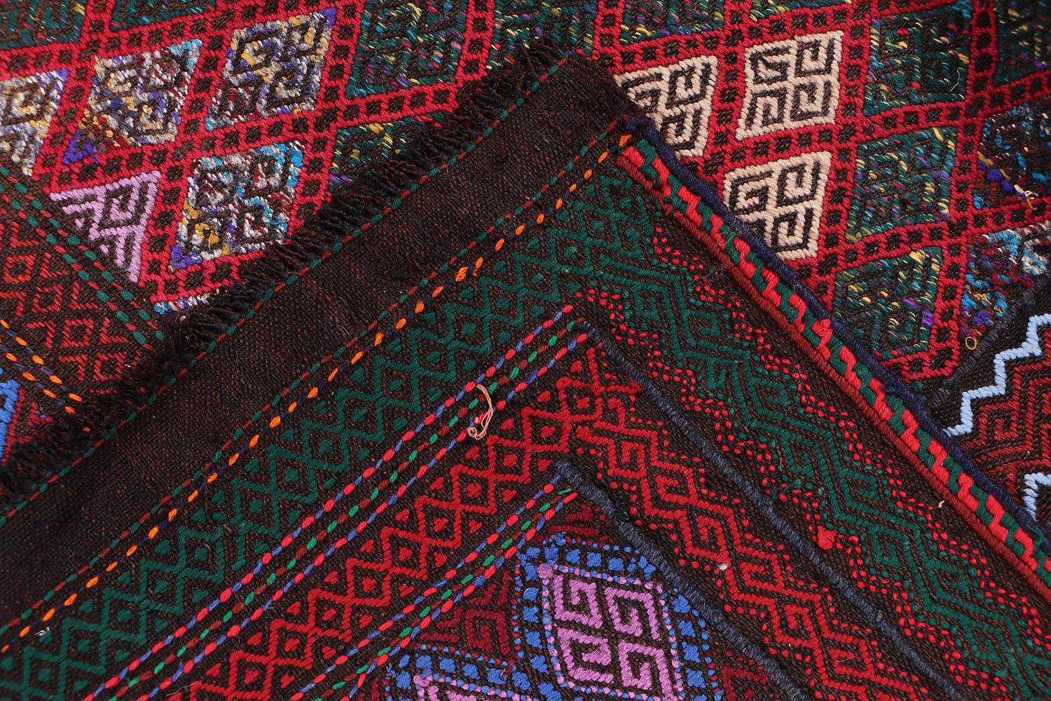 Multy Handmade Suzani Kilim Rug Runner