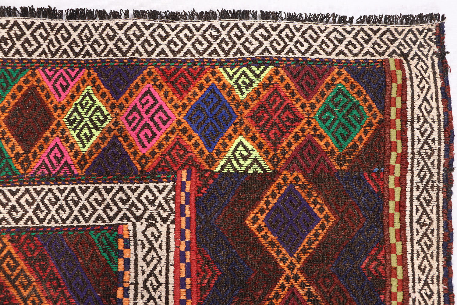 Multy Handmade Suzani Kilim Rug Runner