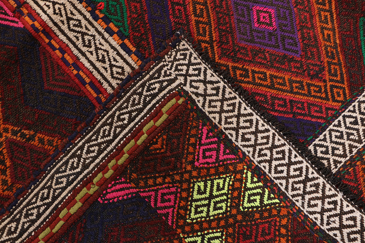 Multy Handmade Suzani Kilim Rug Runner