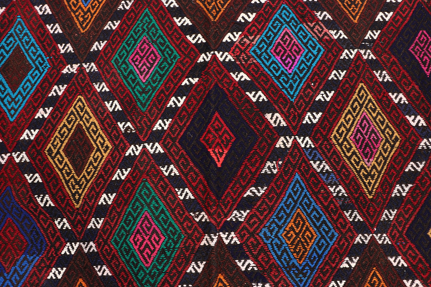 Multy Handmade Suzani Kilim Rug Runner