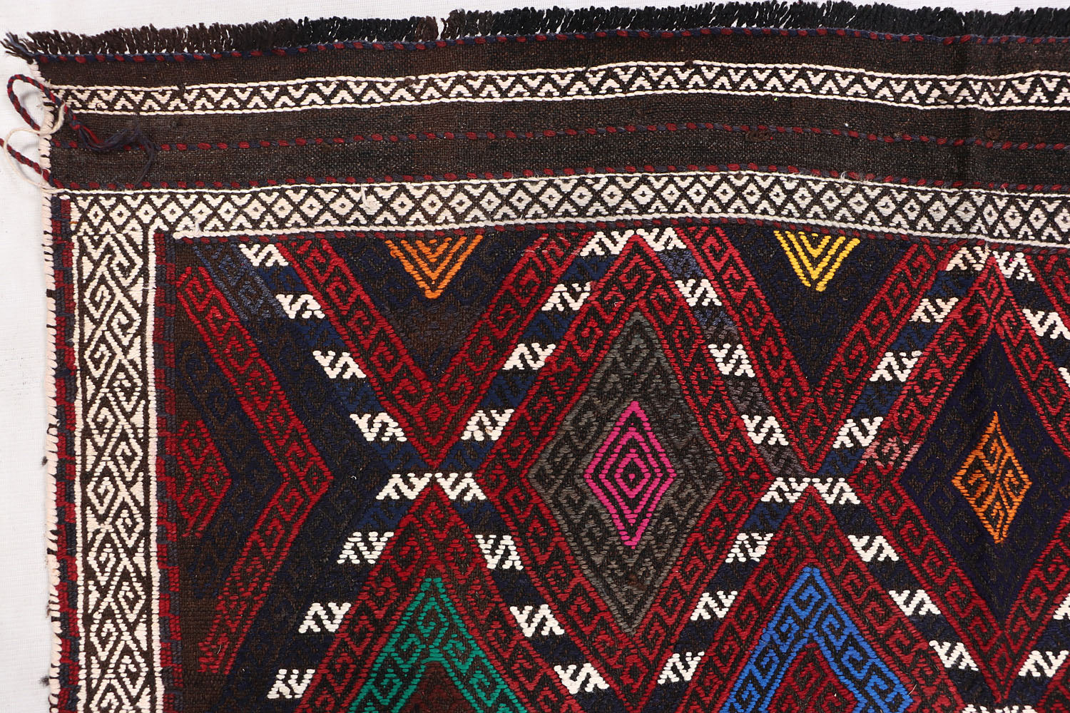 Multy Handmade Suzani Kilim Rug Runner