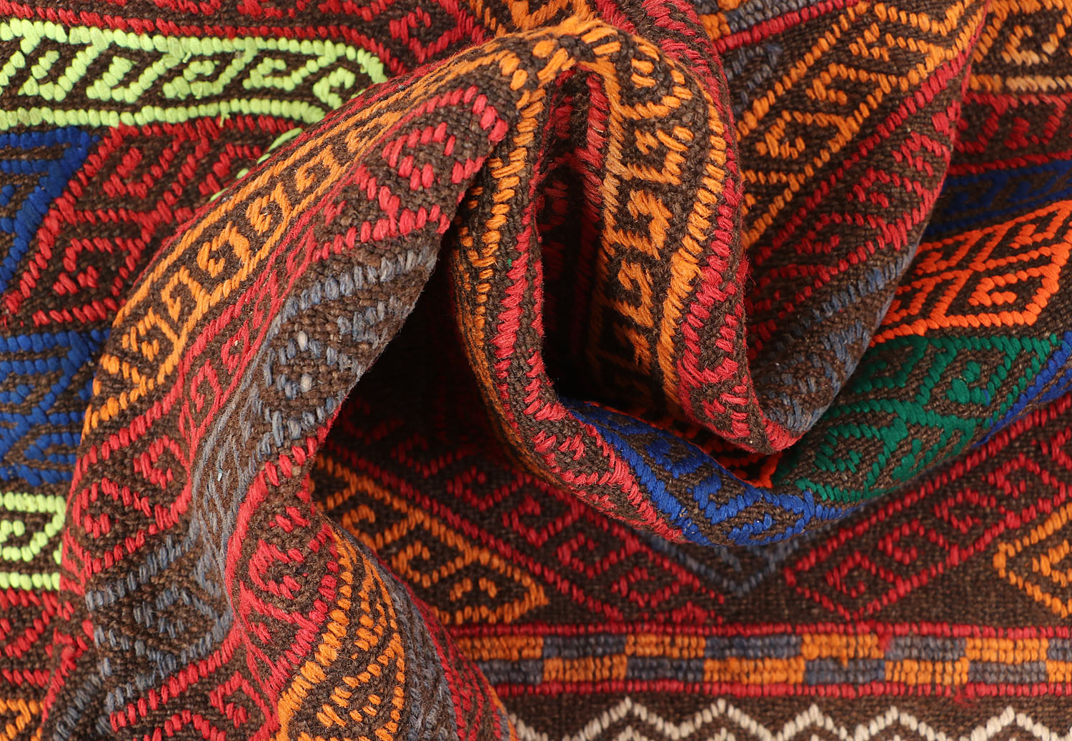 2' 6" X 7' 6"  Multy Handmade Suzani Kilim Rug Runner